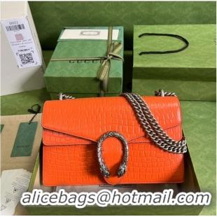 Pretty Style Gucci Dionysus Alligator pattern small shoulder bag 400249 orange