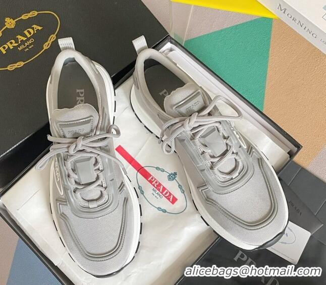 Perfect Prada Men's PRAX 01 Sneakers in Re-Nylon Grey 261128