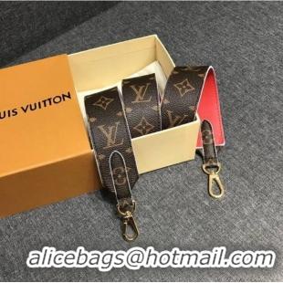 Good Taste Louis Vuitton Monogram Canvas Strap 97CM Red Jo2284M20