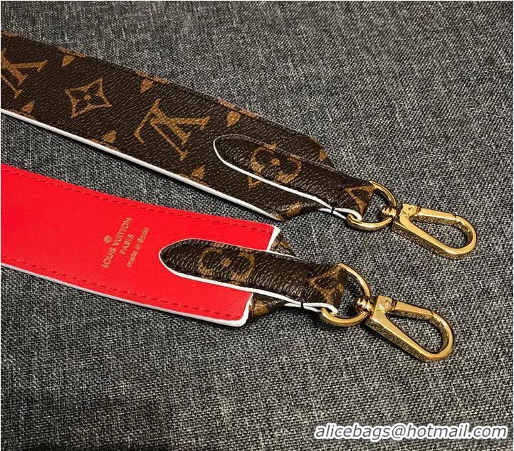 Good Taste Louis Vuitton Monogram Canvas Strap 97CM Red Jo2284M20