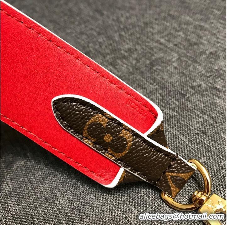 Good Taste Louis Vuitton Monogram Canvas Strap 97CM Red Jo2284M20