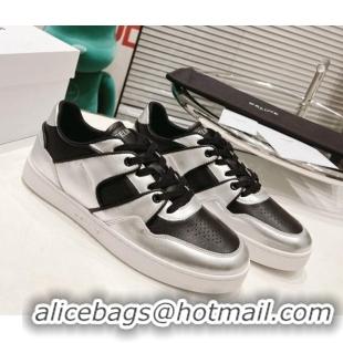 Perfect Celine CT-04 Trainer Low Lace-up Sneakers in Calfskin Black/Silver 020727