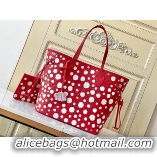 Famous Brand Louis Vuitton LV X YK NEVERFULL MM M46422 red