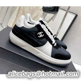 Cheap Price Chanel Quilted Fabric Sneakers G39802 Black