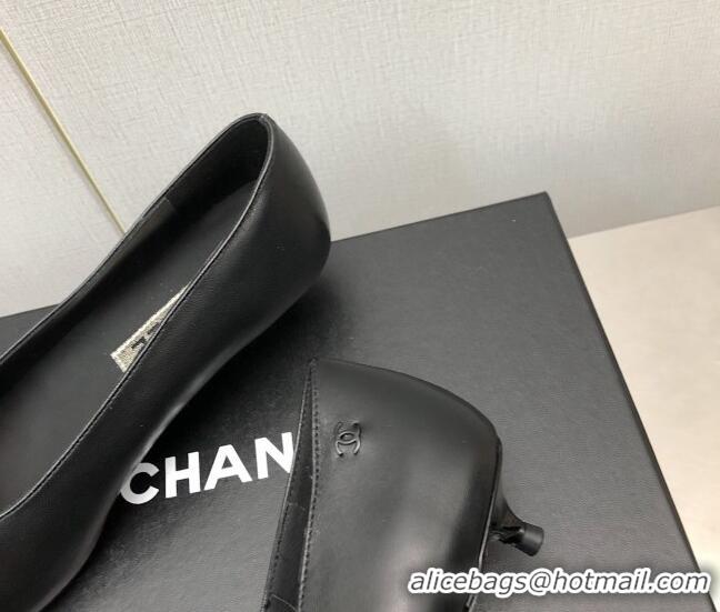 Top Design Chanel Calfskin & Patent Calfskin Pumps G39535 3.5cm Black