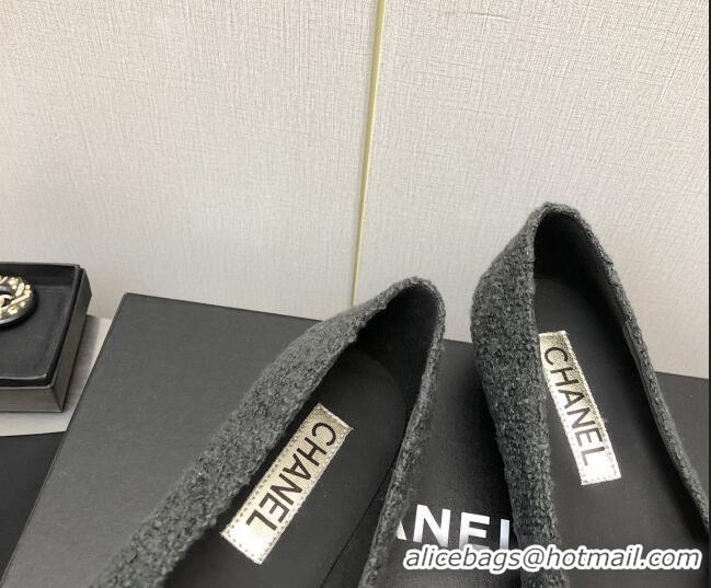 Good Product Chanel Tweed & Patent Calfskin Pumps G39535 3.5cm Dark Grey/Black 122268