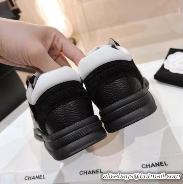 Unique Style Chanel Suede & Mesh Sneakers G38299 Black 122654