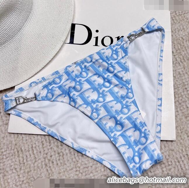 ​Famous Brand Dior Oblique Swimwear 021417 Blue 2023