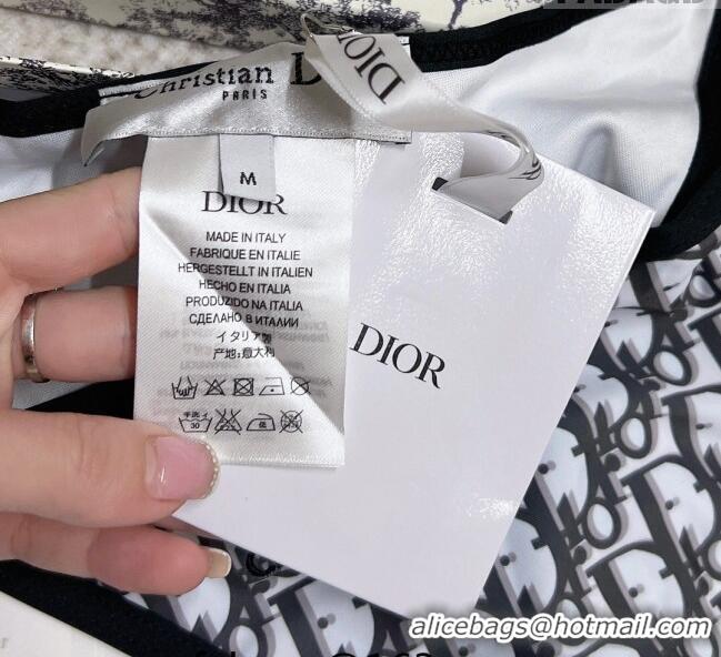 ​Promotional Dior Oblique Swimwear 0214 Black/Grey/White 2023