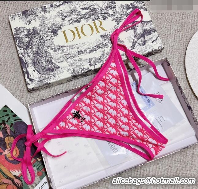 Top Quality Dior Oblique Swimwear 0214 Dark Pink 2023