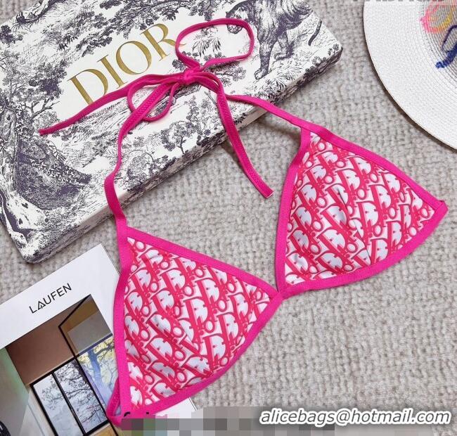 Top Quality Dior Oblique Swimwear 0214 Dark Pink 2023