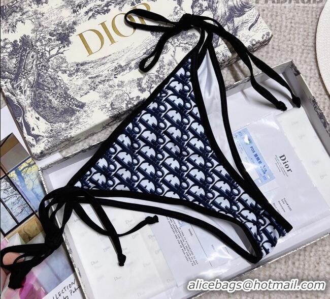 ​Buy Fashionable Dior Oblique Swimwear 0214 Black/Blue/White 2023