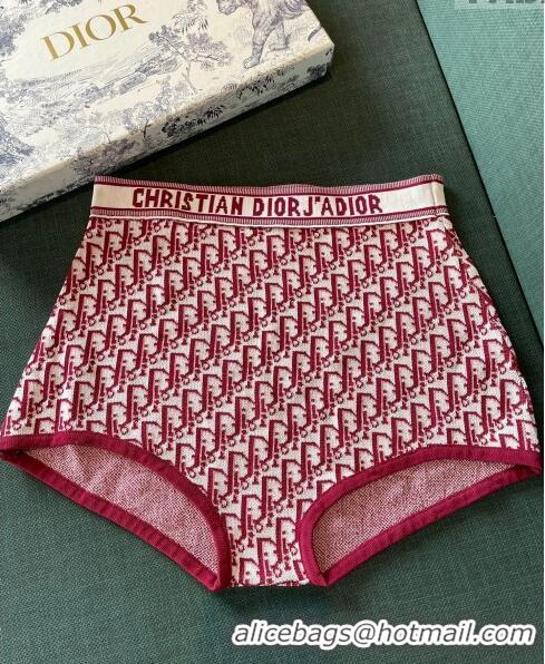 ​Unique Grade Dior Oblique Knit Swimwear 0214 Burgundy 2023