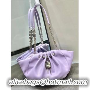 Reasonable Price Givenchy Grained Original Calfskin Small 32991 Lavender