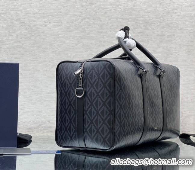 Grade Design Dior Lingot 50 Travel Duffle Bag in Black CD Diamond Canvas 23801 2023 