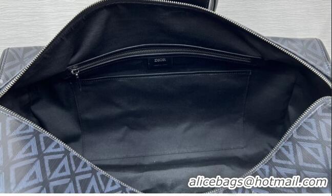 Grade Design Dior Lingot 50 Travel Duffle Bag in Black CD Diamond Canvas 23801 2023 