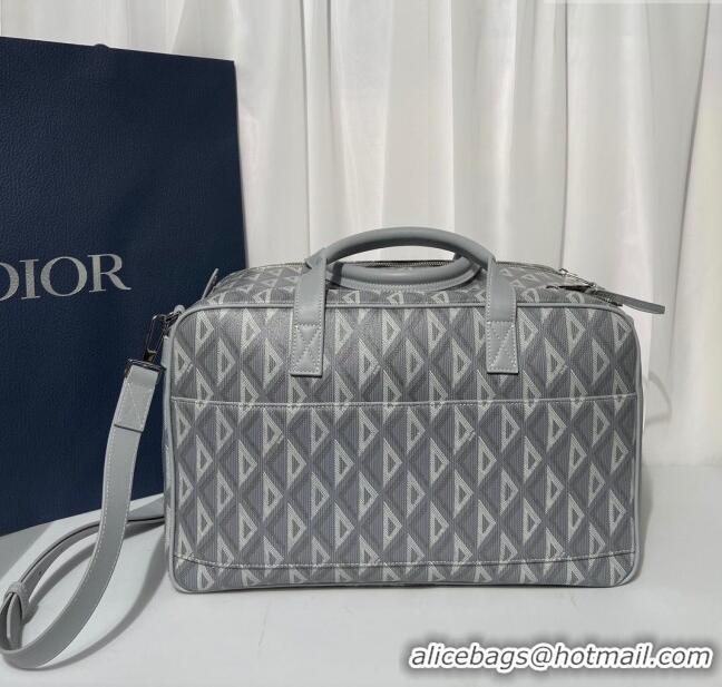 Well Crafted Dior Hit The Road Pet Carrier Bag in Dior Gray CD Diamond Canvas and Smooth Calfskin CD3061 2023