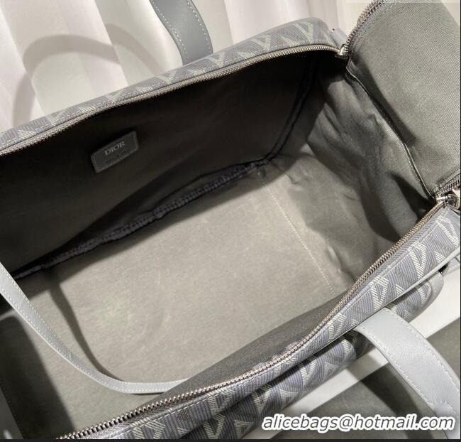 Well Crafted Dior Hit The Road Pet Carrier Bag in Dior Gray CD Diamond Canvas and Smooth Calfskin CD3061 2023