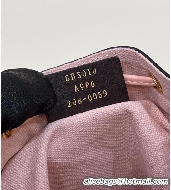 Promotional Fendi Mon Tresor Mini Bucket Bag in FF Canvas Light Pink 2023 038D Top Quality