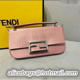 Grade Design Fendi Baguette Mini Satin Bag 0108 Pink 2023