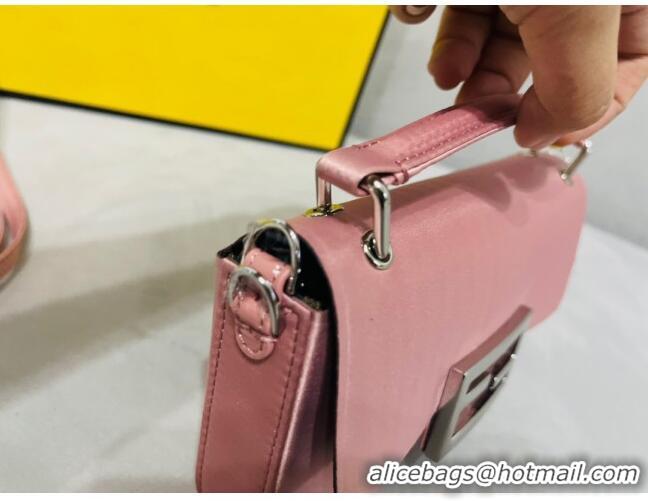 Grade Design Fendi Baguette Mini Satin Bag 0108 Pink 2023