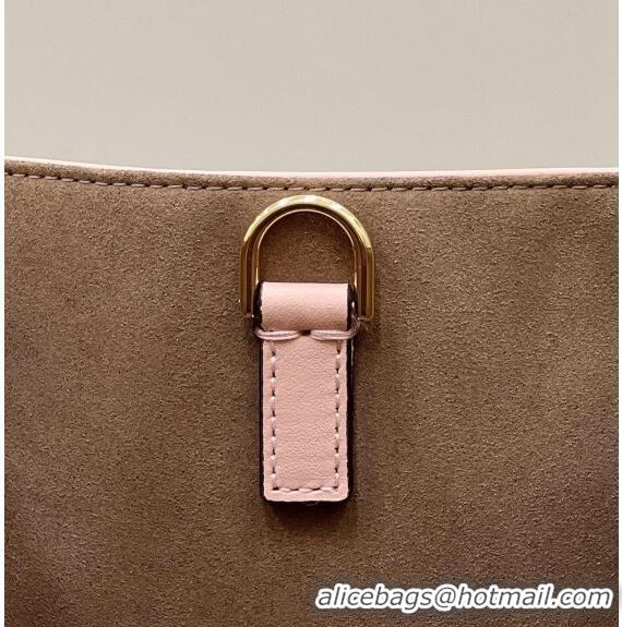 Well Crafted Fendi Sunshine Shopper Medium Bag in FF Leather 8597L Light Pink 2022