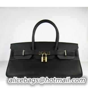 Hermes Birkin 6109 Togo Leather Bag Black 42cm Gold