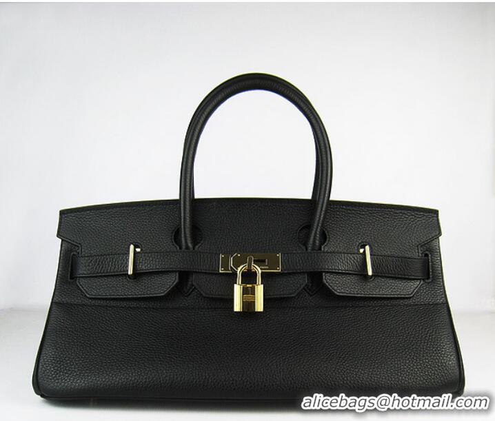 Hermes Birkin 6109 Togo Leather Bag Black 42cm Gold