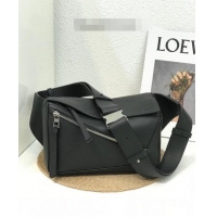 Pretty Style Loewe Small Puzzle Bumbag in Classic Calfskin 10176 Black 2022