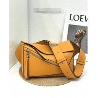 Well CraftedLoewe Small Puzzle Bumbag in Classic Calfskin 10176 Yellow 2022