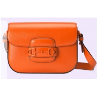 Pretty Style Gucci Horsebit 1955 small shoulder bag 726226 Orange