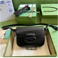 Good Taste Gucci Horsebit 1955 small shoulder bag 726226 black