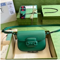 Most Popular Gucci Horsebit 1955 small shoulder bag 726226 Green