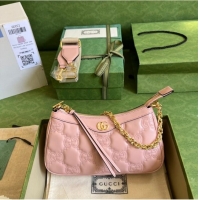 Good Quality Gucci GG Matelasse handbag 735049 Pink