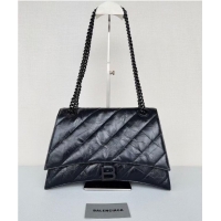 Reasonable Price Balenciaga HOURGLASS With Chain 92886 BLACK