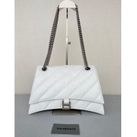 Well Crafted Balenciaga HOURGLASS With Chain 92886 WHITE