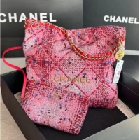 Luxury Cheap CHANEL 22 HANDBAG AS3261 pink