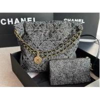 Super Quality CHANEL 22 HANDBAG AS3261 gray