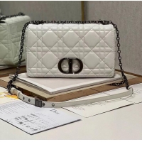 Reasonable Price LARGE DIOR CARO BAG Supple Cannage Calfskin C3155 white&black