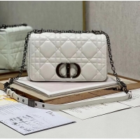 New Arrivals MEDIUM DIOR CARO BAG Supple Cannage Calfskin M9242U white&black