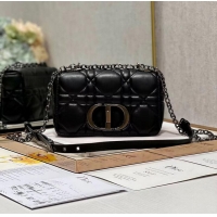 Hot Sell SMALL DIOR CARO BAG Supple Cannage Calfskin M9241U black&black