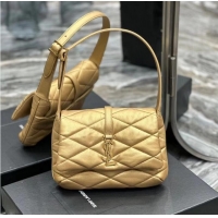 Promotional SAINT LAUREN LE 57 HOBO SHOULDER BAG IN QUILTED LAMBSKIN 698567 gold