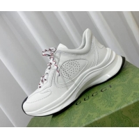 Pretty Style Gucci Run Trainers in Interlocking G Print Leather White 120242