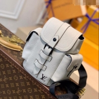 Reasonable Price Louis Vuitton Christopher XS Sling Bag in White Taurillon Leather M58493 2022