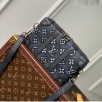 Inexpensive Louis Vuitton Soft Trunk Bag in Monogram Faded Leather M81776 Charcoal 2022