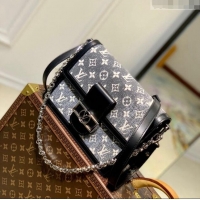 Buy Fashionable Louis Vuitton Dauphine MM in Grey Washed Denim Textile Jacquard M21458 2022