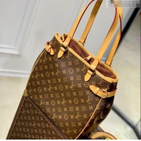 Famous Brand Louis Vuitton Vintage Monogram Canvas A4 Shopping Bag M51153 Nude 2022