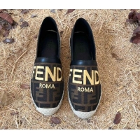 Grade Fendi FF Espadrilles Brown 1128462