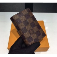 Promotional Louis Vuitton Damier Ebene Canvas Pocket Organizer Wallet N63145 2022