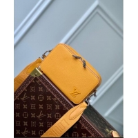 Cheapest Louis Vuitton Alpha Wearable Grained Leather Strap Wallet M59161 Yellow 2022